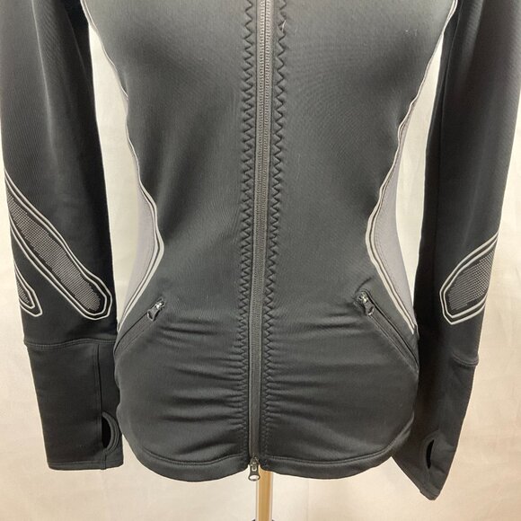 Stella McCartney x Adidas Jacket S Black Gray Full Zip Long Sleeve - Picture 4 of 11